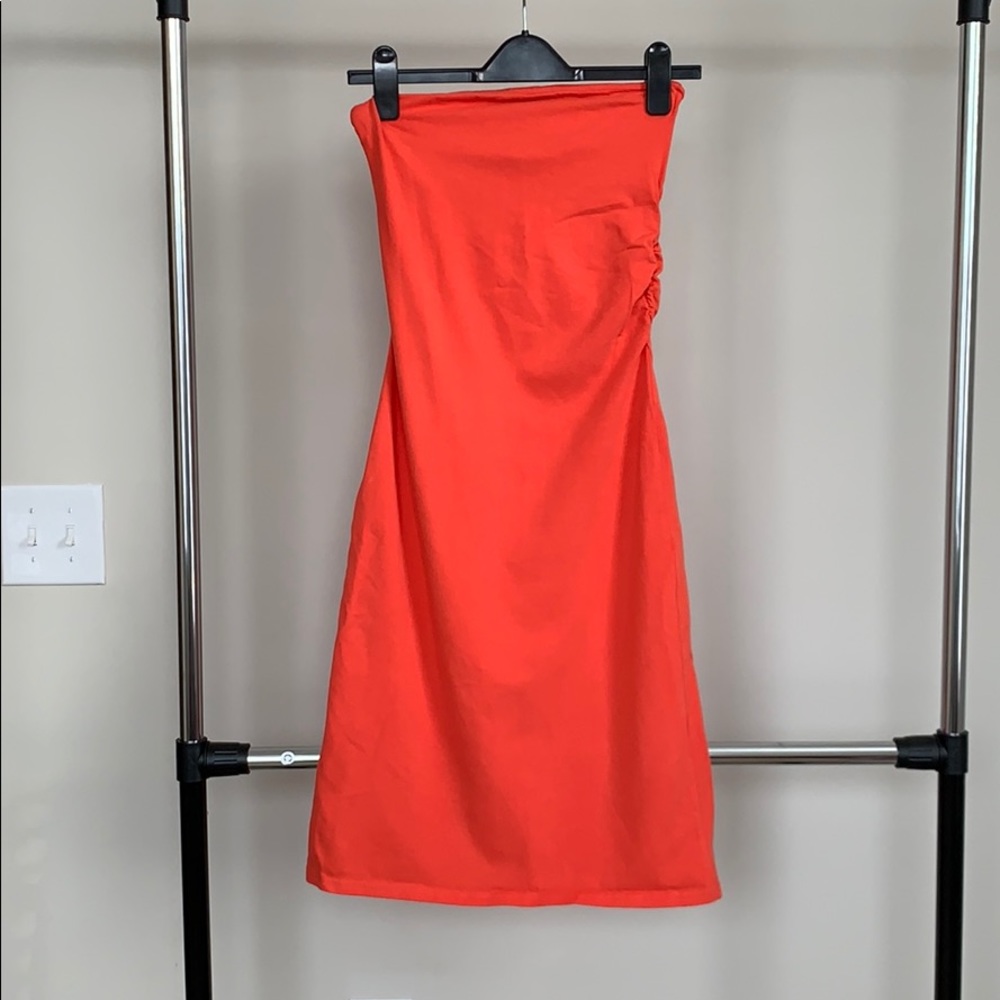 Moda international strapless dress